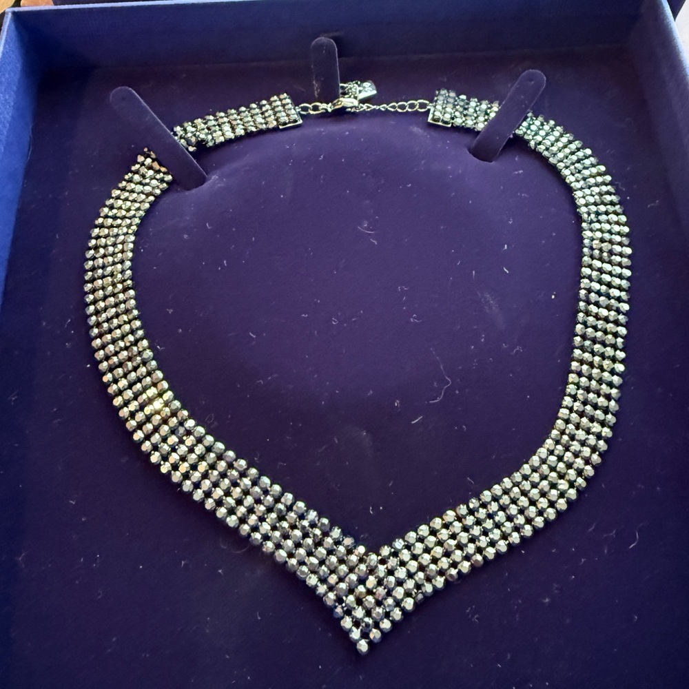 Swarovski mesh necklace